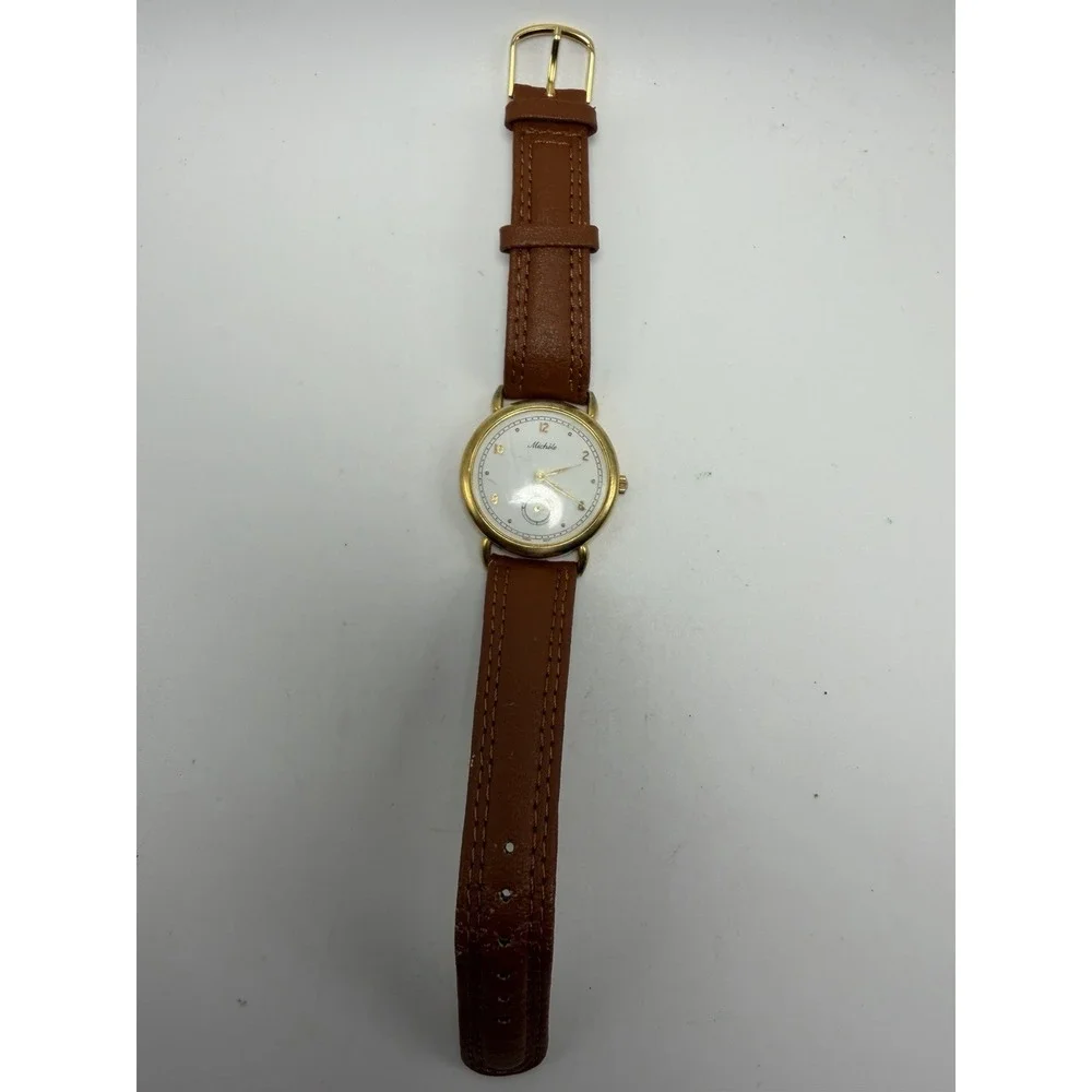 Michele Vintage Ladies Watch New Battery Small Seconds 33MM 7.5